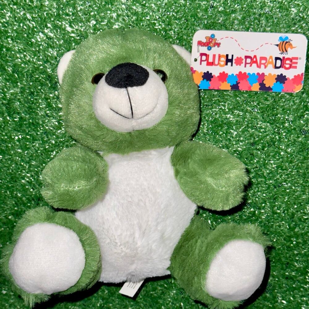 Plush Paradise in Green Teddy Bear Plush New With Tag